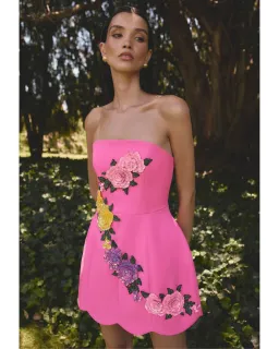 Elliatt Laurentia Tulip Mini Dress Fuchsia Pink Size L / AU 12 for rent on The Volte - image 1