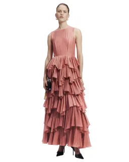 Aje Isodole Maxi Gown Rose Gold Size 12 for rent on The Volte - image 1