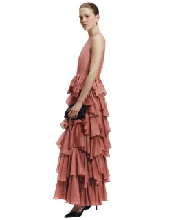 Aje Isodole Maxi Gown Rose Gold Size 12 for rent on The Volte - image 2