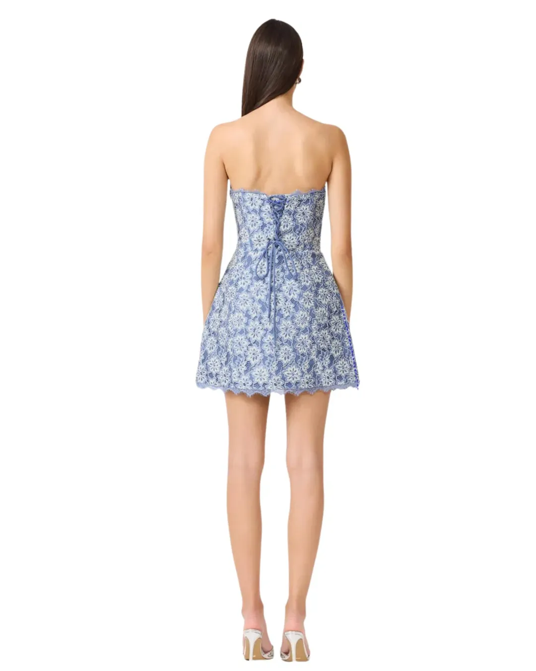 Elliatt Clarisse Tulip Mini Dress Steel Blue Size M / AU 10 for rent on The Volte - main image