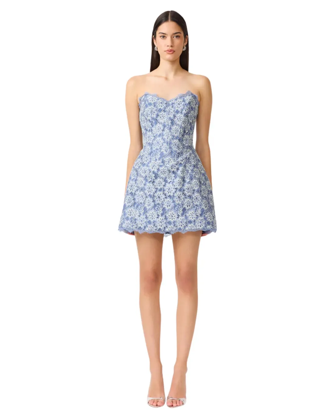 Elliatt Clarisse Tulip Mini Dress Steel Blue Size M / AU 10 for rent on The Volte - main image