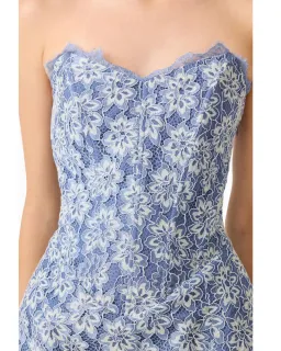 Elliatt Clarisse Tulip Mini Dress Steel Blue Size M / AU 10 for rent on The Volte - image 4