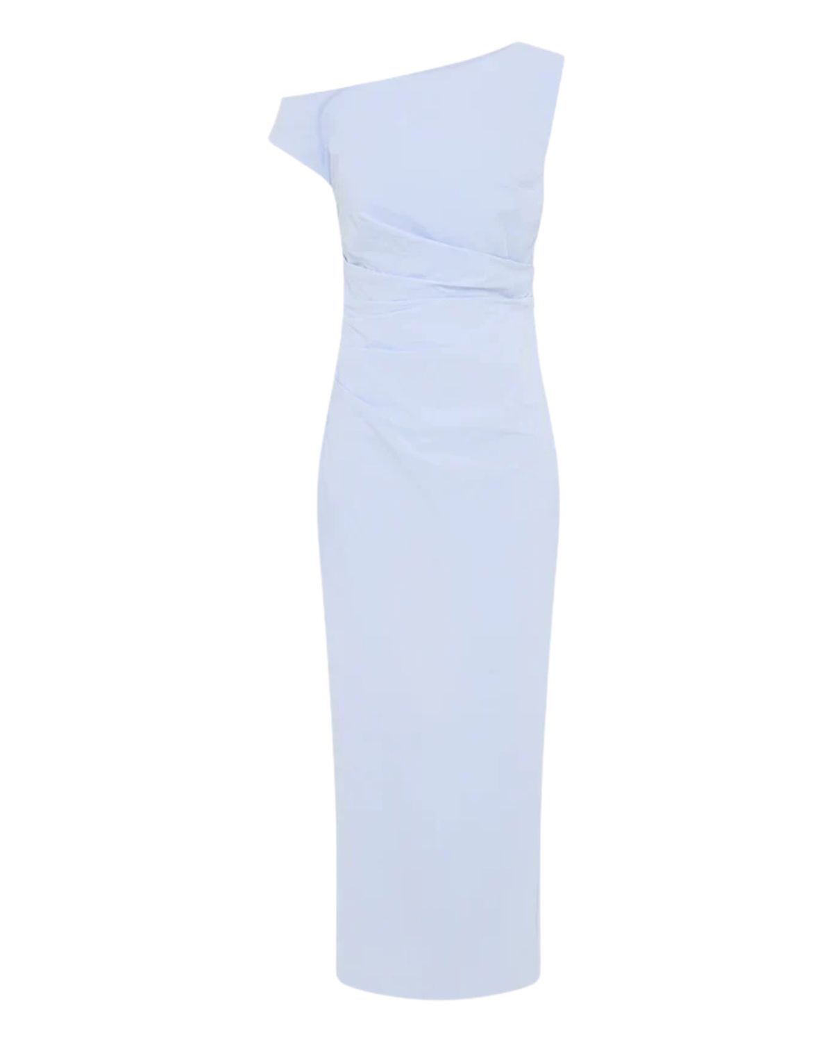 Shona Joy Campbell Off Shoulder Maxi Dress Cornflower Blue Size 8 - Image 5
