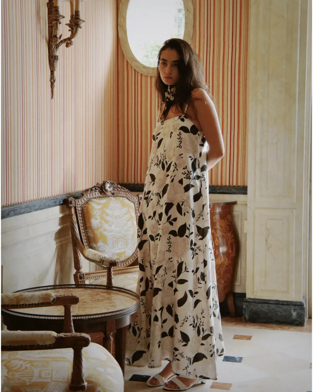 Morton Mac Camilla Maxi Dress Verdant Rose Size S / AU 8 for rent on The Volte - main image