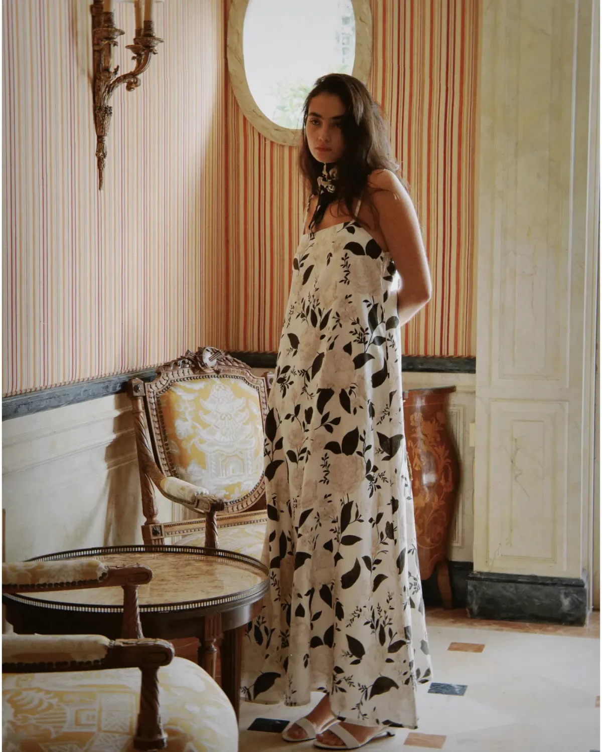 Morton Mac Camilla Maxi Dress Verdant Rose Size S / AU 8 for rent on The Volte - main image