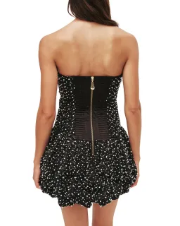 Aje Regina Pearl Strapless Mini Dress Black Size 12 for rent on The Volte - image 3