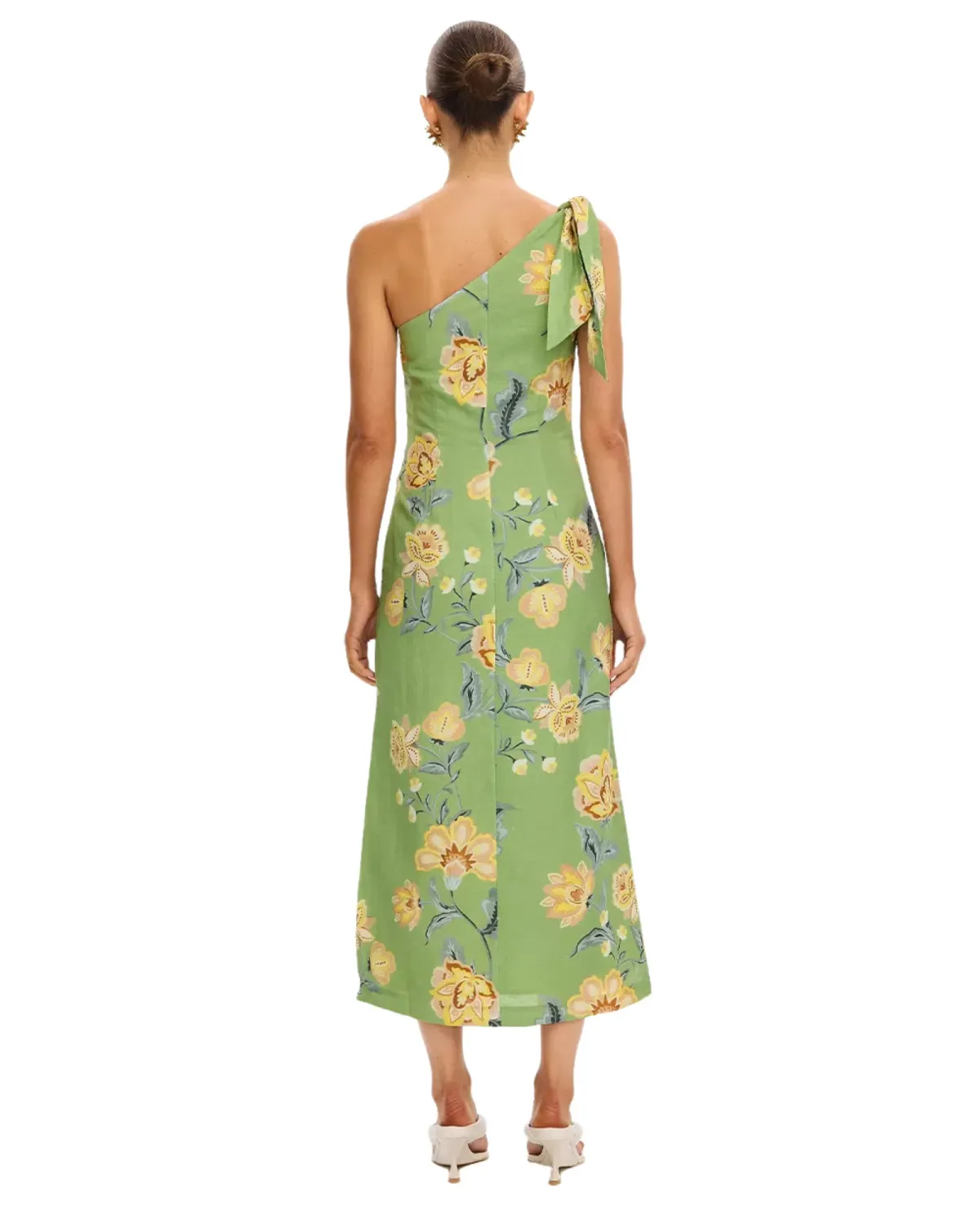 Kivari Eve One Shoulder Midi Dress Size 12 - Image 2