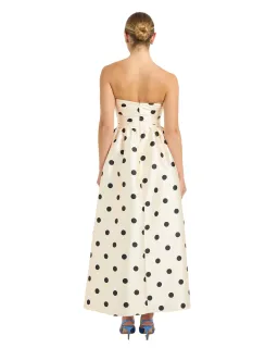 Pasduchas Dottie Strapless Midi Dress Cream Size 10 for rent on The Volte - image 2