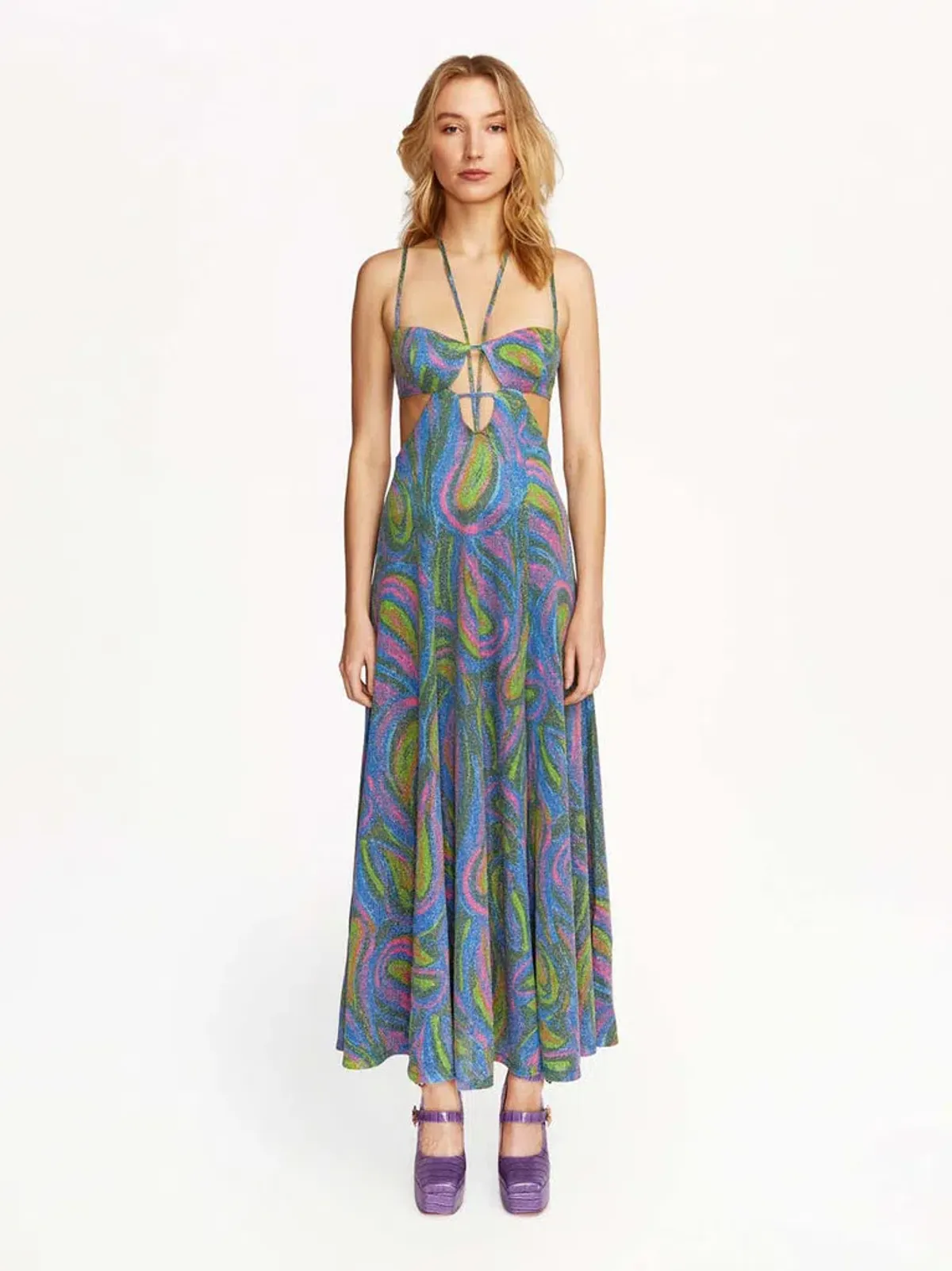 Alice McCall Swan Lake Midi Dress Clover Size 8 for rent on The Volte - main image