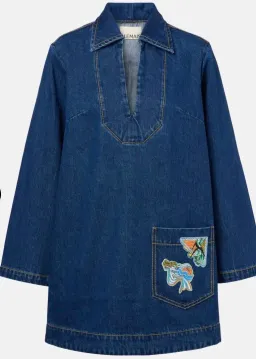 Alémais Speedy Denim Minidress Size:8 for rent on The Volte - image 2