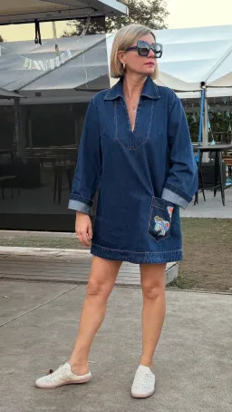Alémais Speedy Denim Minidress Size:8 for rent on The Volte - image 6