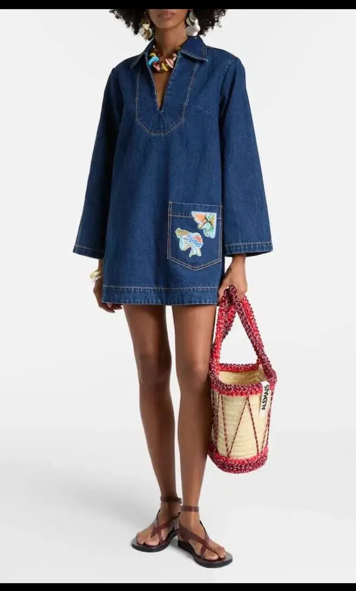 Alémais Speedy Denim Minidress Size:8 - Image 1