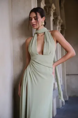 Calia Collection Antonia Dress Sage Size 12 for rent on The Volte - image 2