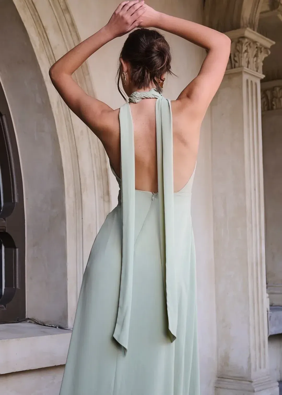 Calia Collection Antonia Dress Sage Size 12 for rent on The Volte - main image