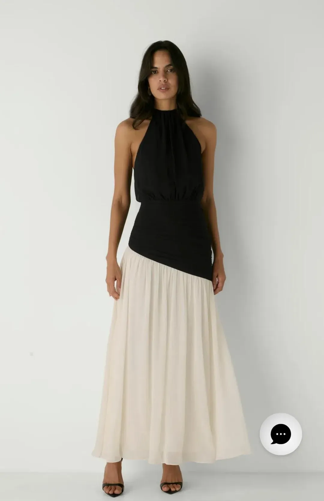 Sheike Florence Gown, Black & White for rent on The Volte - main image