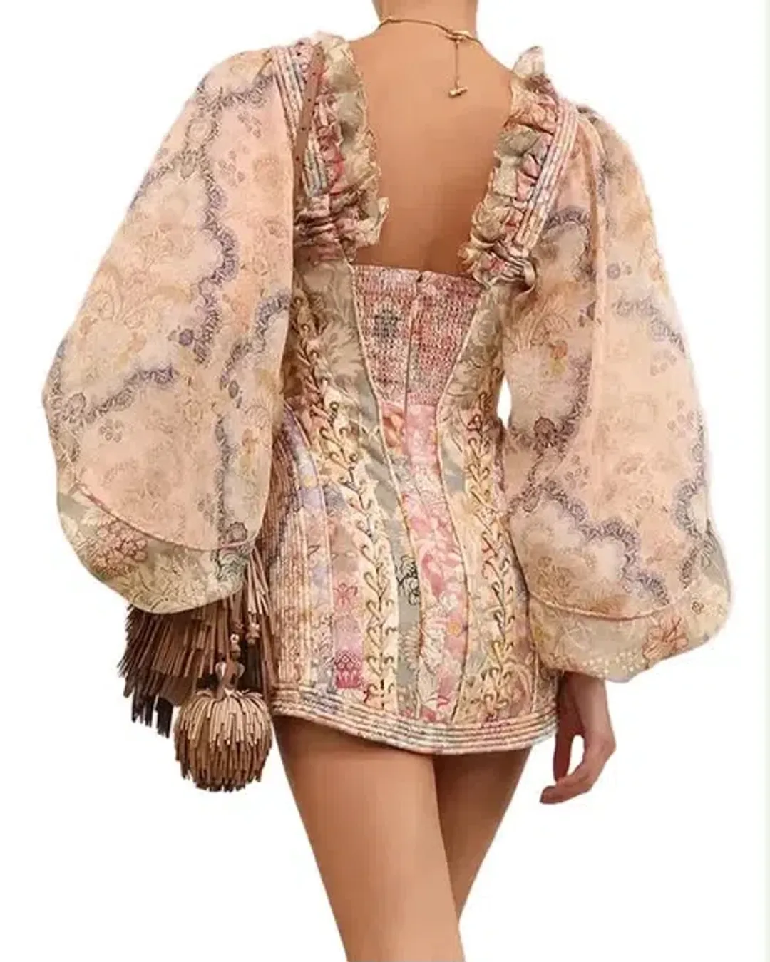 Zimmermann Rebellion Corded Mini Dress (Size OP) for rent on The Volte - main image