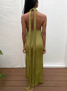 Savannah Morrow Verita Green Maxi Dress Size XXS for rent on The Volte - image 2