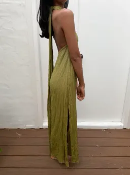 Savannah Morrow Verita Green Maxi Dress Size XXS for rent on The Volte - image 6