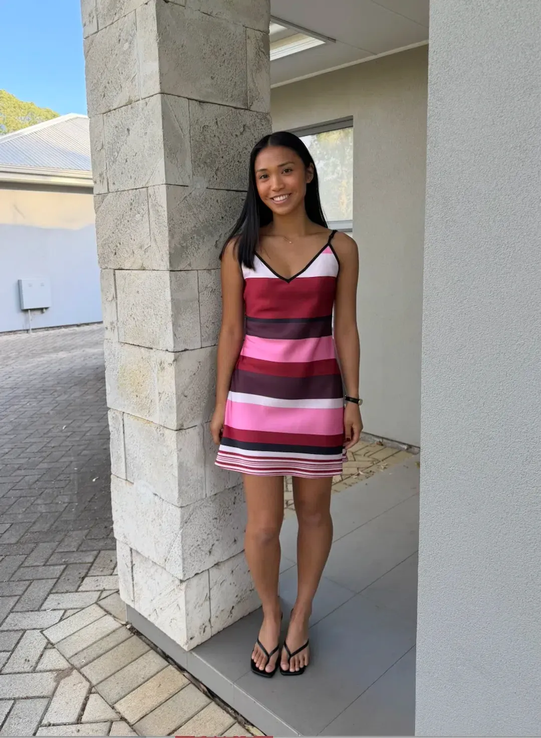 With Harper Lu Bias (Fuchsia Stripe) for rent on The Volte - main image