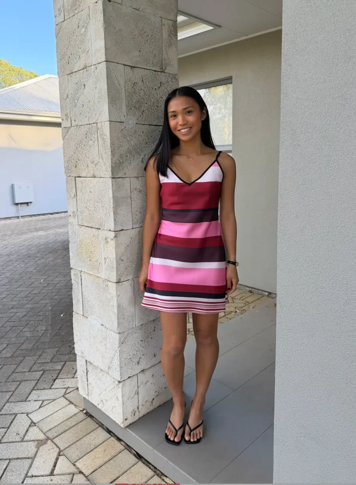 With Harper Lu Bias (Fuchsia Stripe) for rent on The Volte - main image