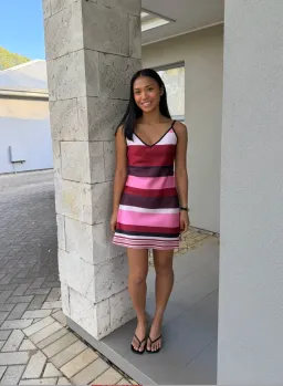 With Harper Lu Bias (Fuchsia Stripe) for rent on The Volte - image 1