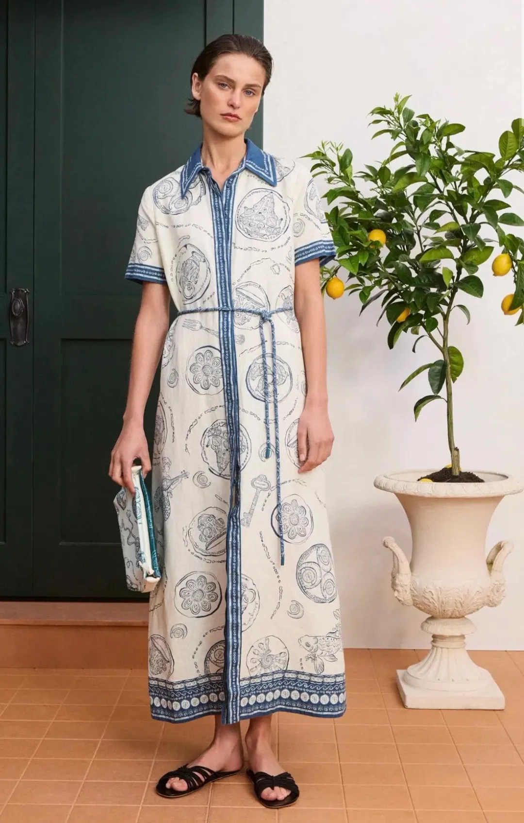 Alèmais Lucky Shirt Dress for rent on The Volte - main image