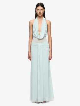 Bec & Bridge Isora Halter Maxi Mist Blue Size S (8) for rent on The Volte - image 1