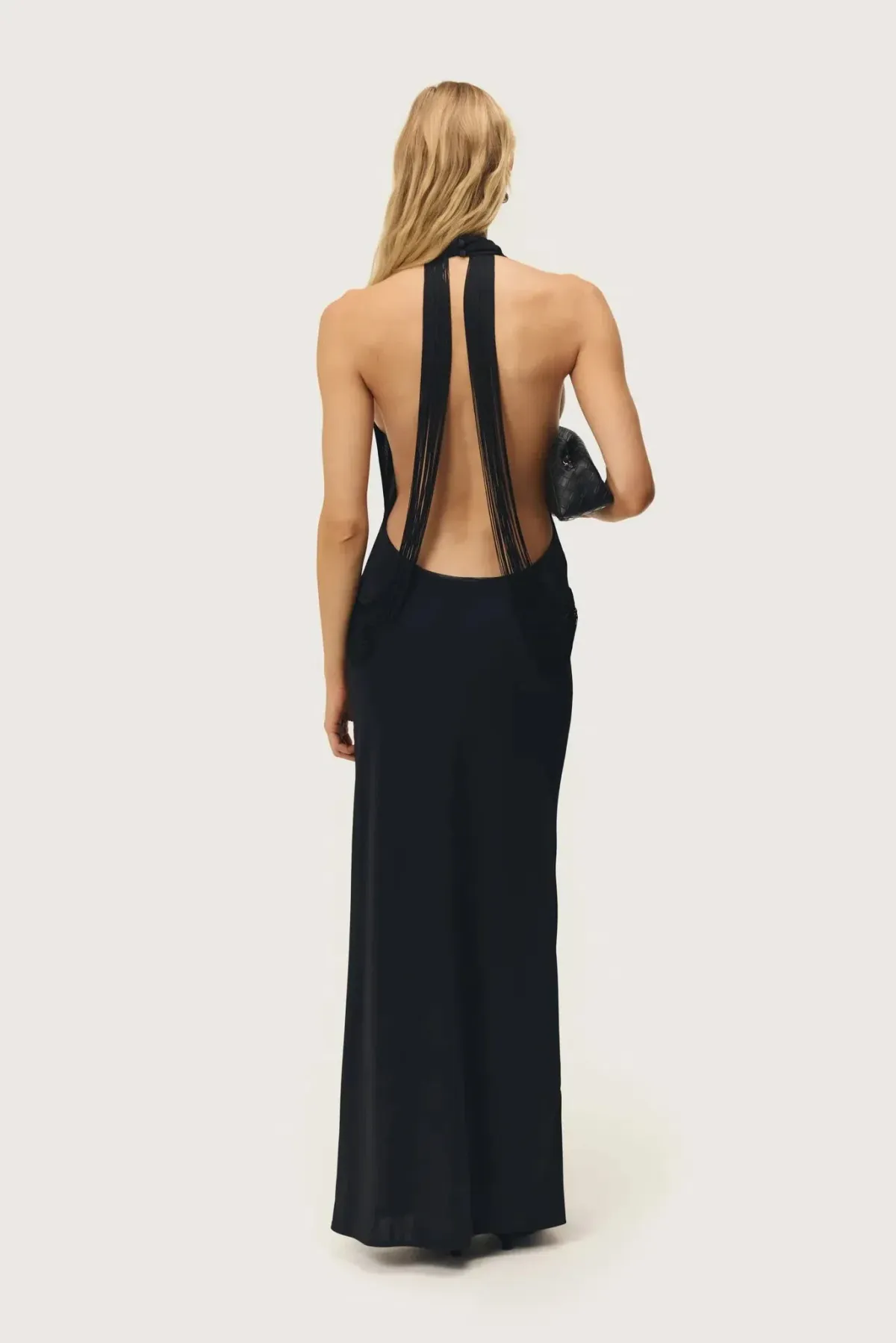 ARCINA ORI JEAN DRESS BLACK SIZE 8 - Image 4