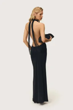 ARCINA ORI JEAN DRESS BLACK SIZE 8 for rent on The Volte - image 3