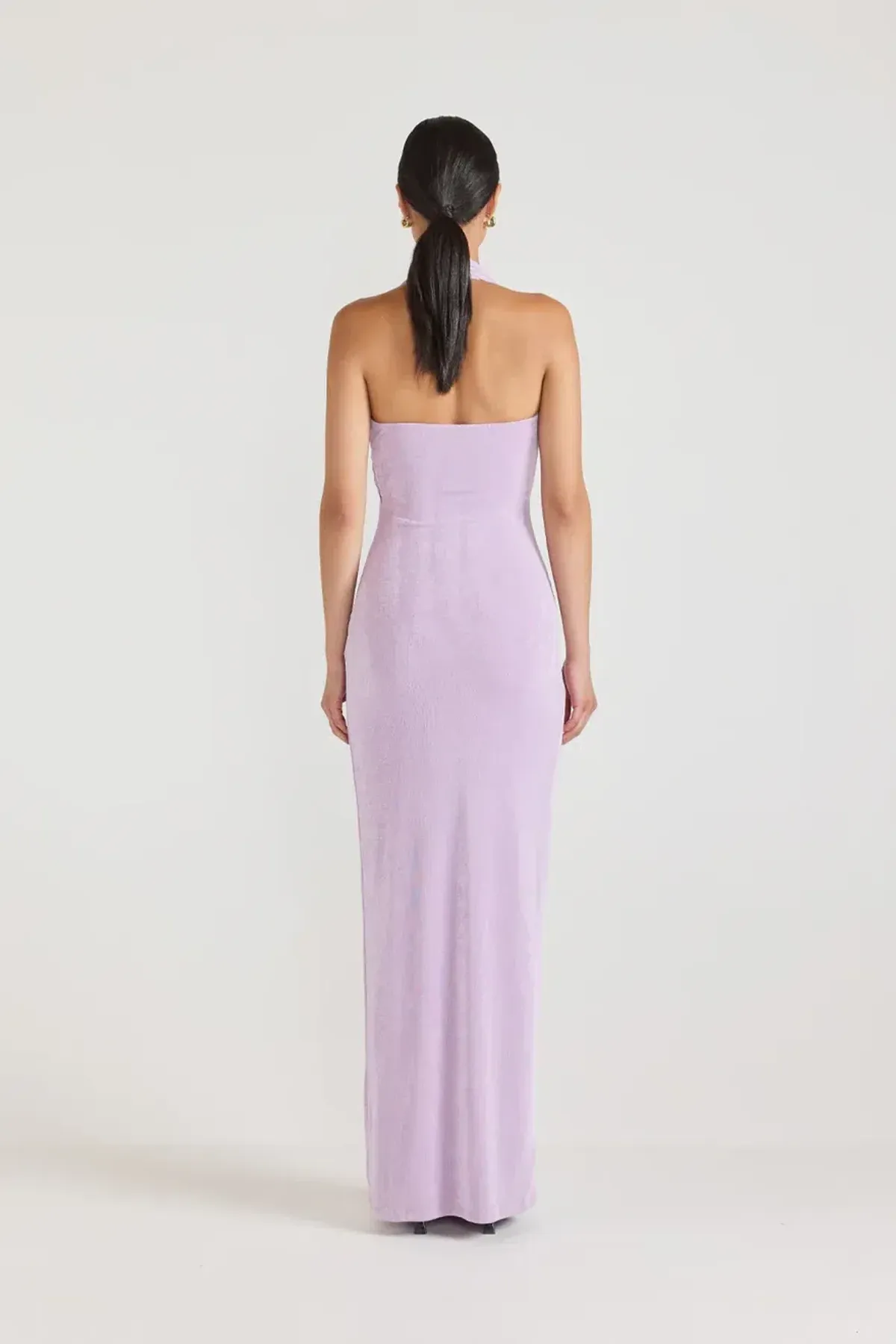 TOJHÀ Tamsin Halter Maxi Dress | Cherry Liqueur | Size 6 AU - Image 5