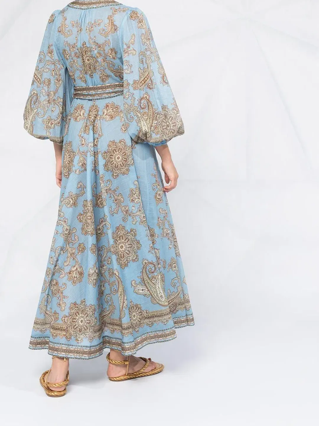 Zimmermann Fiesta Paisley Wrap Long Dress Size 1 / AU 10 for rent on The Volte - main image