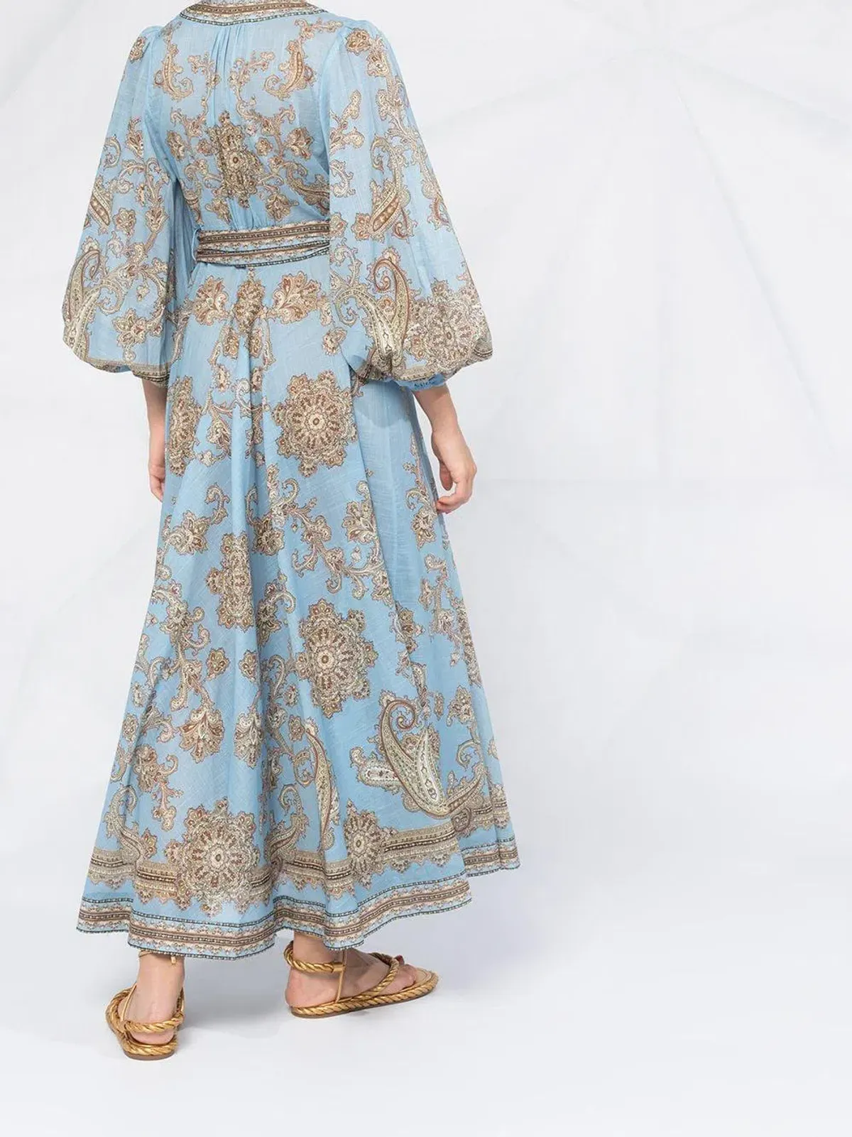 Zimmermann Fiesta Paisley Wrap Long Dress Size 1 / AU 10 - Image 4