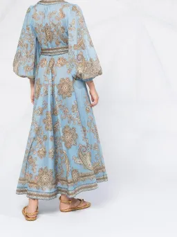 Zimmermann Fiesta Paisley Wrap Long Dress Size 1 / AU 10 for rent on The Volte - image 4