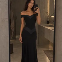 Ance Gria Octavia Gown Black S for rent on The Volte - image 1