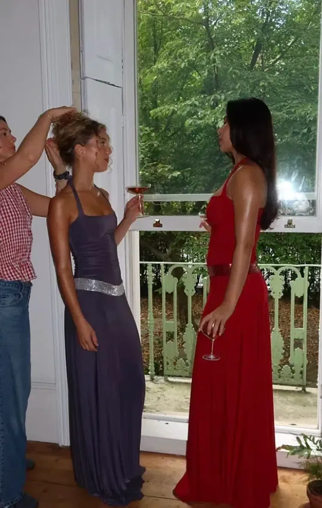 Sylavie Swimwear Toscana Maxi Dress Grey, Size 6 for rent on The Volte - main image