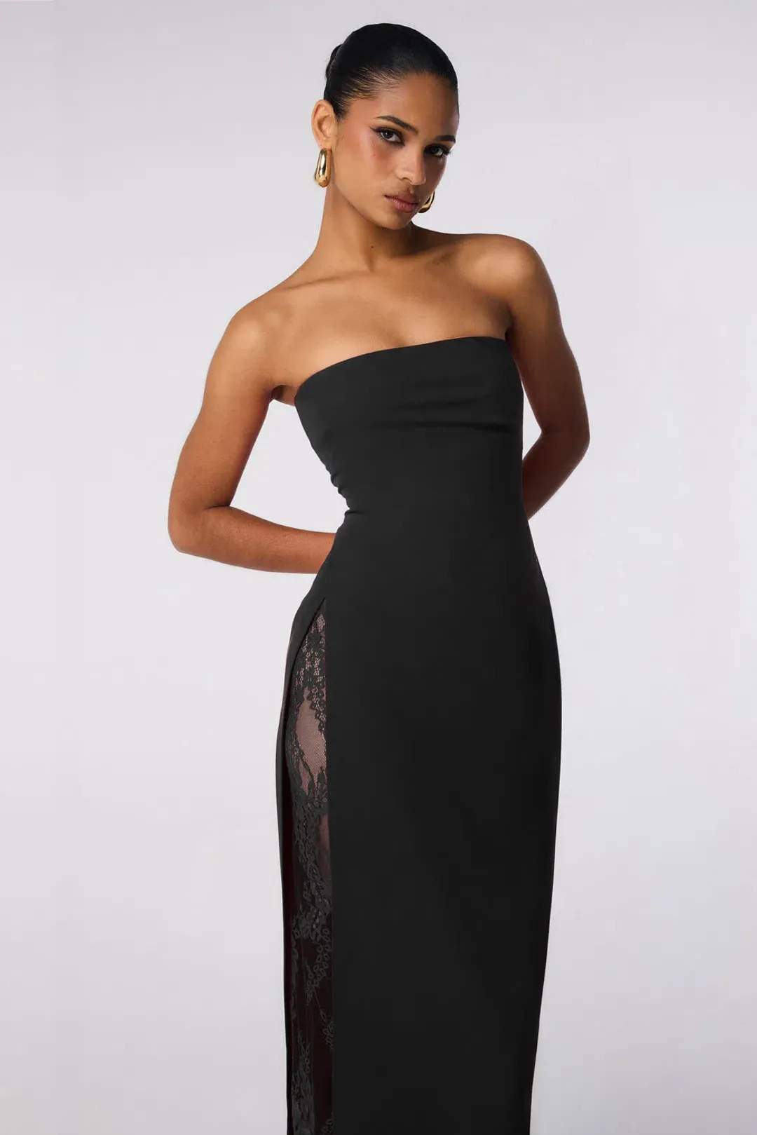 Nookie Palais Strapless Gown in Black Size S / AU 8 for rent on The Volte - main image