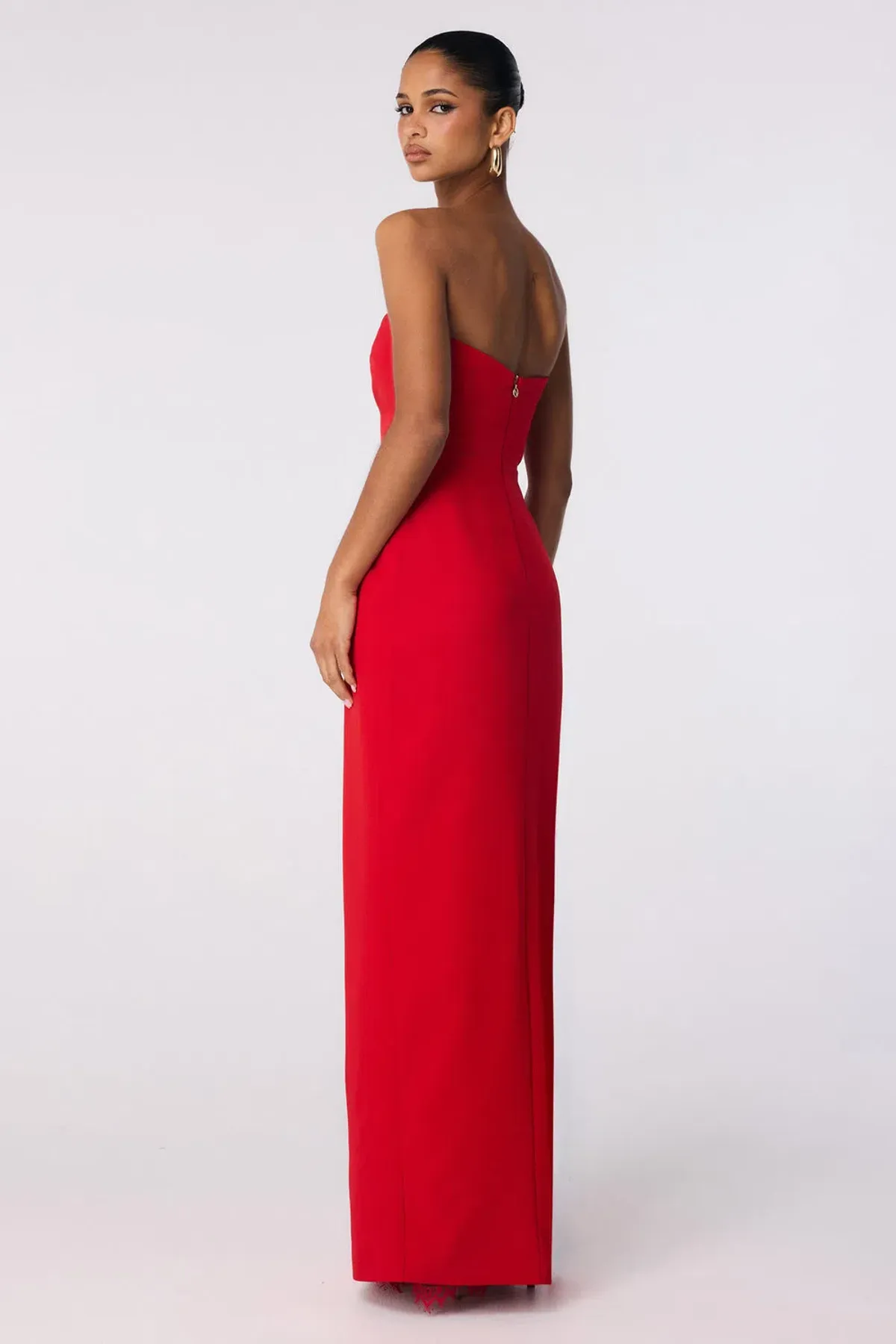 Nookie Palais Strapless Gown in Flame Red Size XS / AU 6 - Image 3