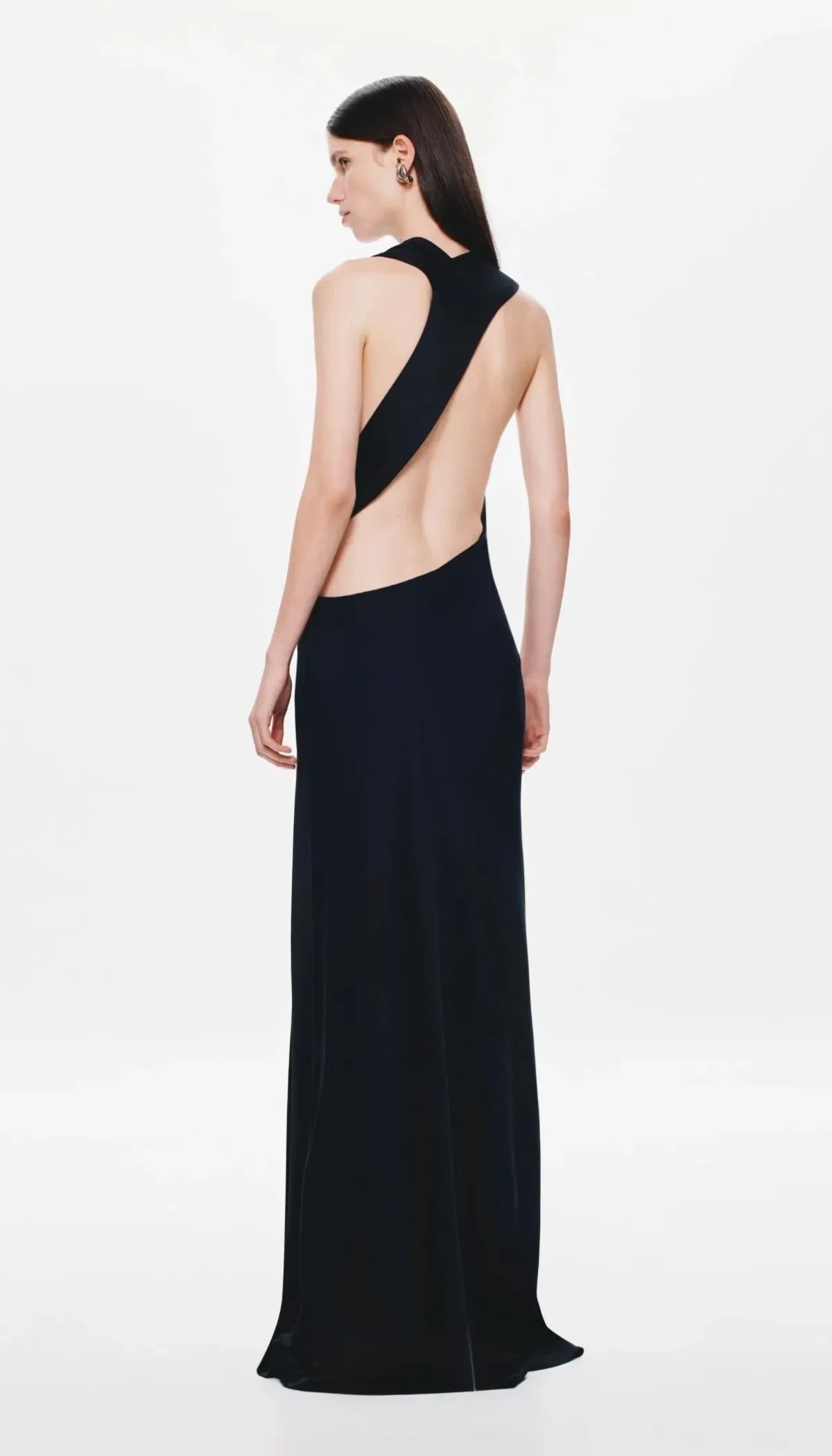 Misha / Harlow Satin Dress / Black / Size M/10 - Image 5