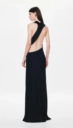 Misha / Harlow Satin Dress / Black / Size M/10 for rent on The Volte - image 5
