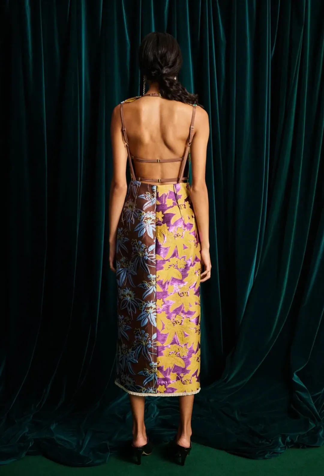 Alemais Bodie Jacquard gown size 8 for rent on The Volte - main image