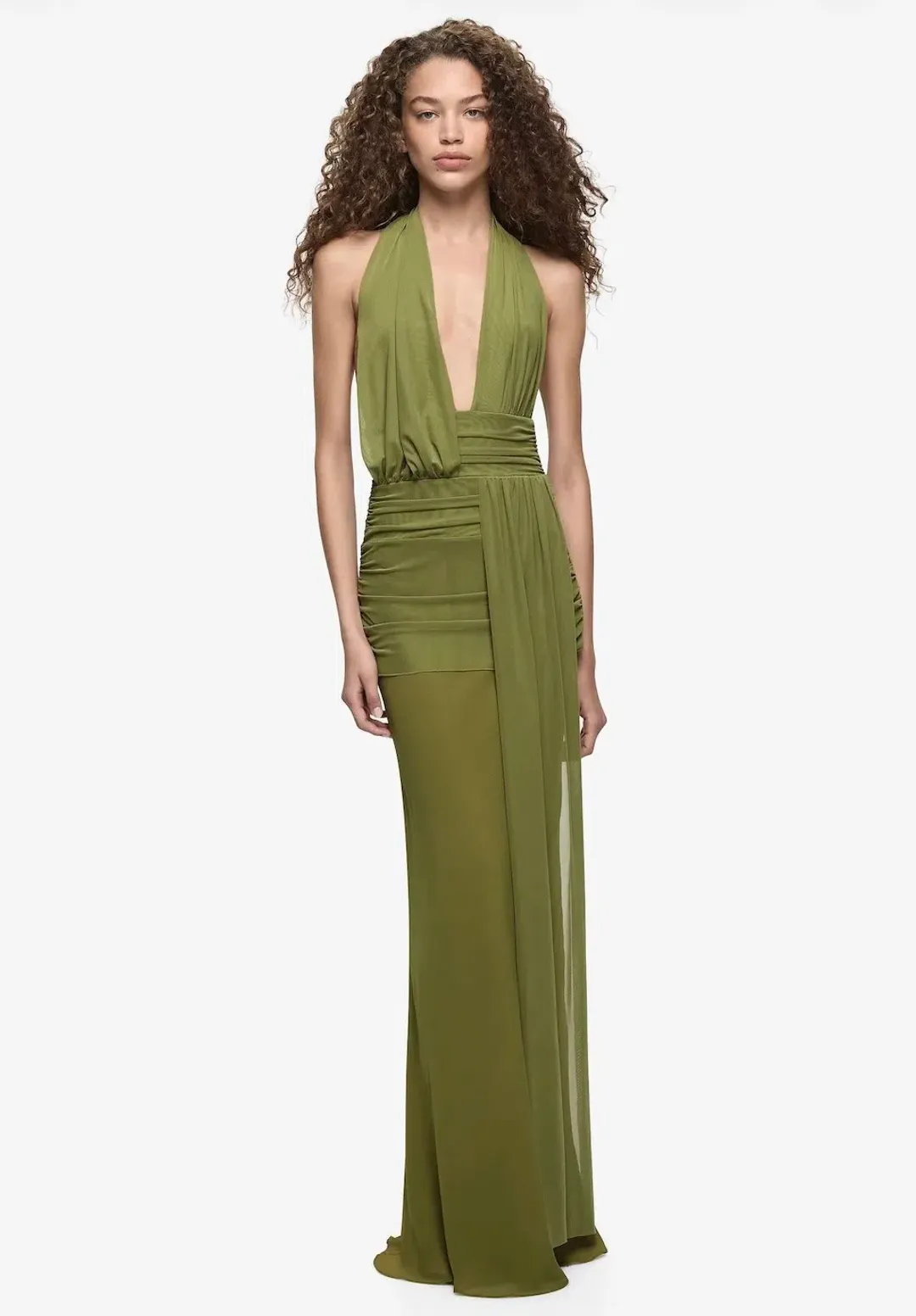 Bec & Bridge Cassis Drape Maxi Dress - Fern Size 6 for rent on The Volte - main image