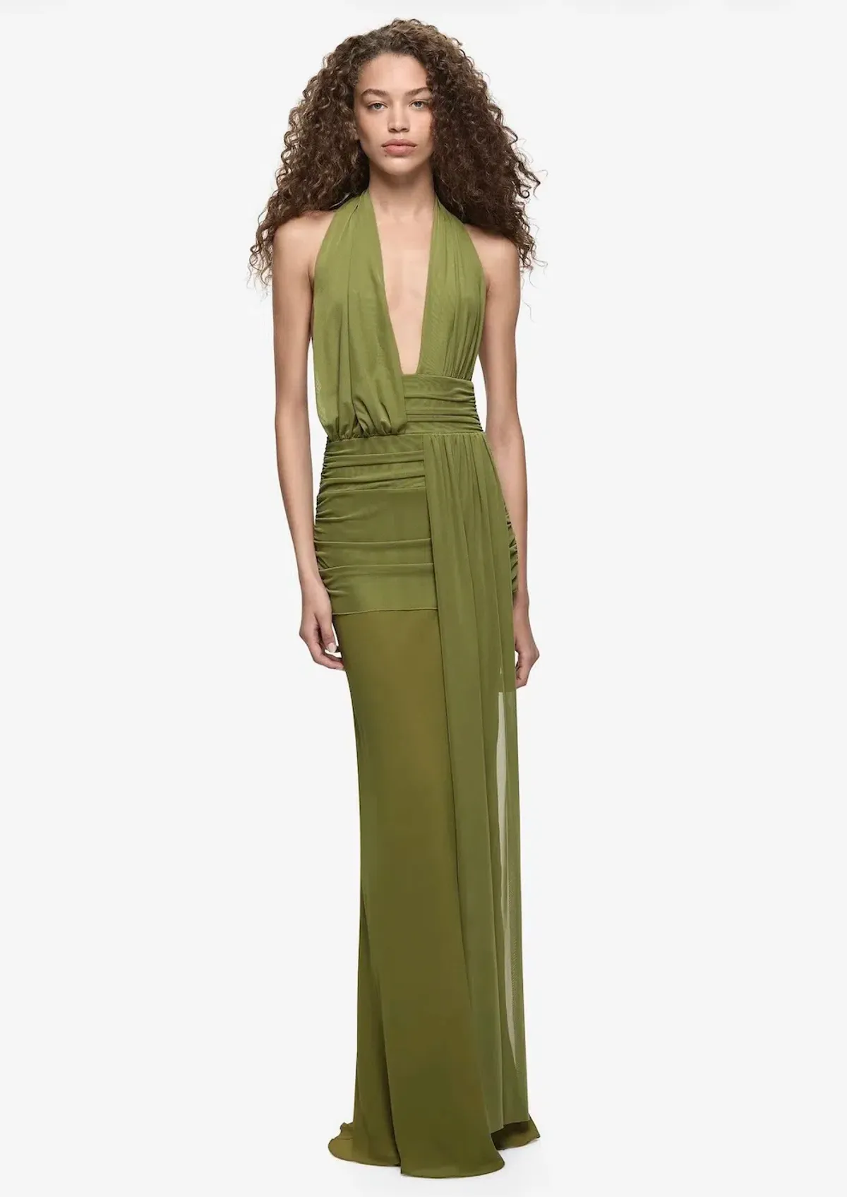 Bec & Bridge Cassis Drape Maxi Dress - Fern Size 10 - Image 1