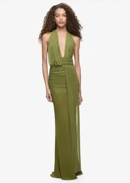 Bec & Bridge Cassis Drape Maxi Dress - Fern Size 10 for rent on The Volte - image 1