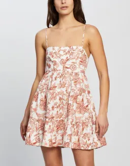 Shona Joy Carolina Tiered Mini Dress Print Size 6 for rent on The Volte - image 2