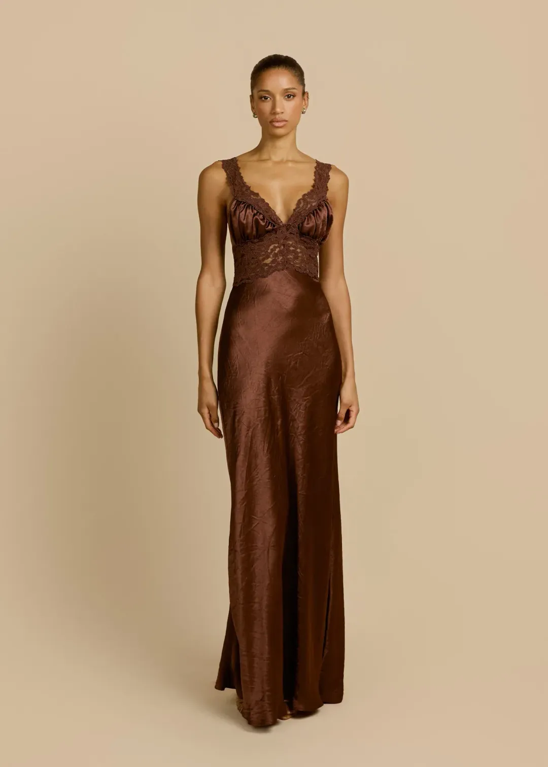 Brand New 🤎 Arcina Ori Eveline Dress in Cacao Brown 🤎 Size S / 8 AU for rent on The Volte - main image