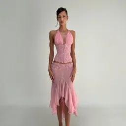Mali Marea Rosabella Set In Pink Size Small for rent on The Volte - image 1