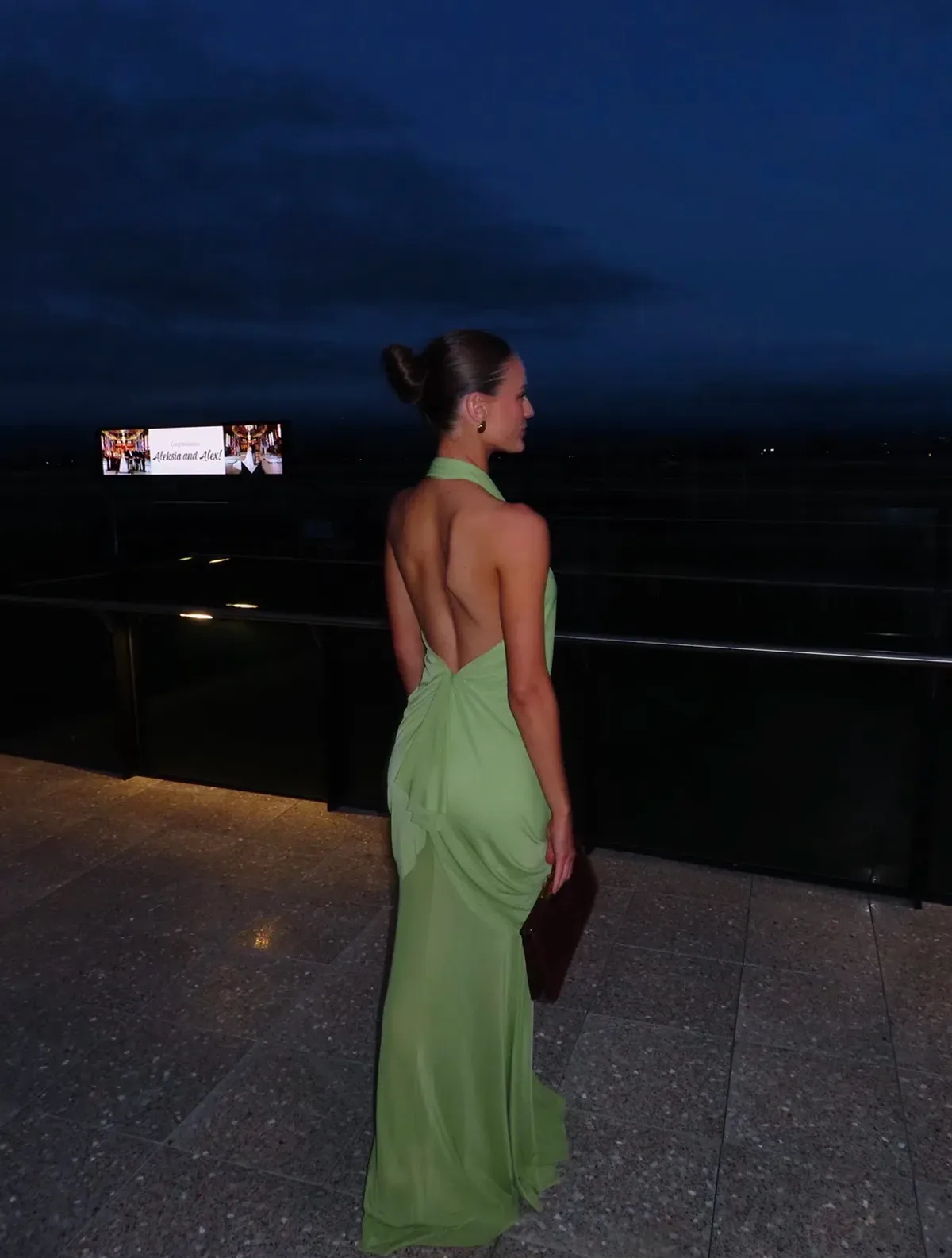 Abyss by Abby Debut Maxi Dress Green - Image 2