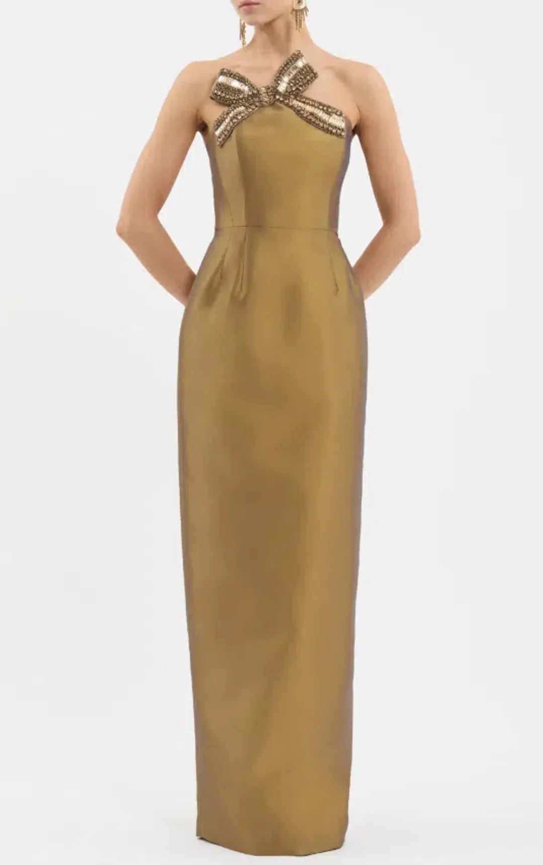 Rebecca Vallance Venus Gown Gold Size 8 for rent on The Volte - main image