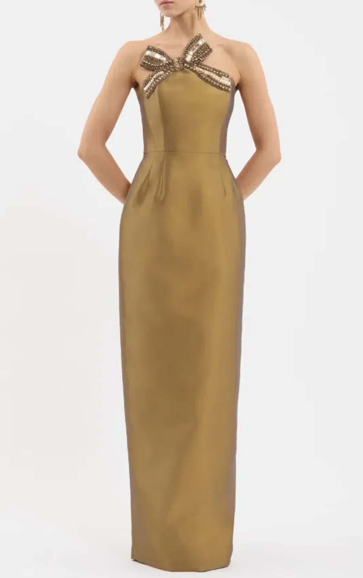 Rebecca Vallance Venus Gown Gold Size 8 - Image 1