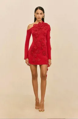 Cult Gaia Kaela Knit Dress Merlot size 8 for rent on The Volte - image 1